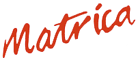 Matrica's logo in traditional red.